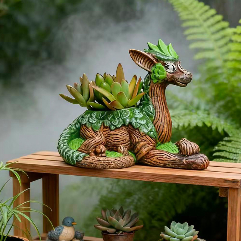 Creative Dragon Tree Flower Po - مراجعة Echeveria Succulent وسعره