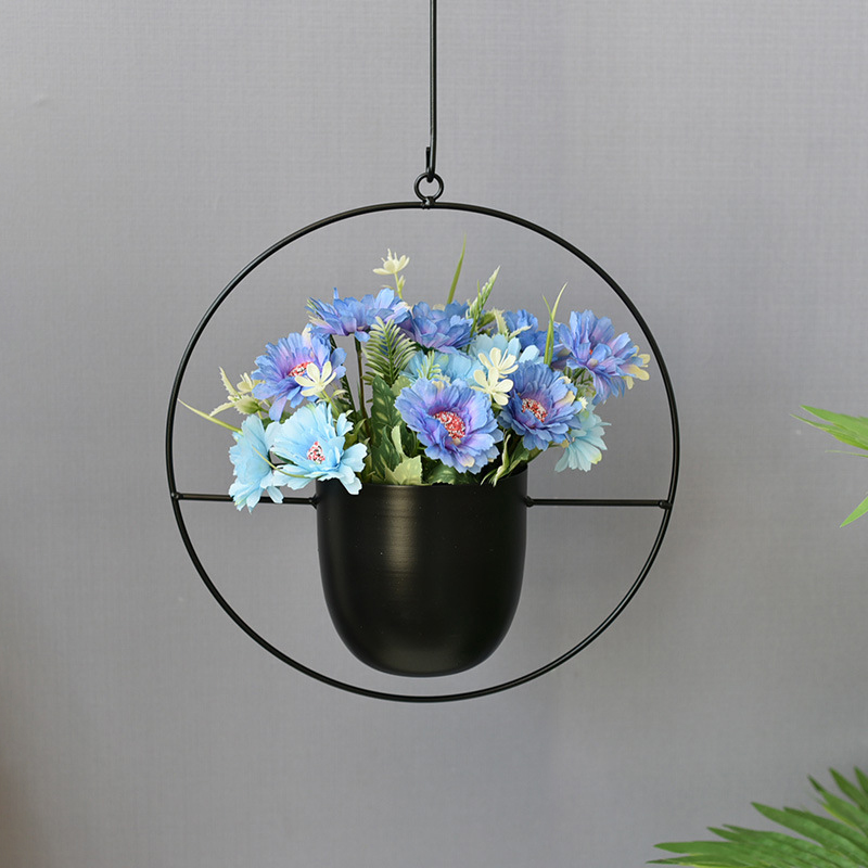 Wrought Iron Hanging Planter E - مراجعة Spider Plant Hanging وسعره