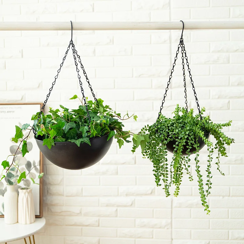 Wrought Iron Hanging Planter E - مراجعة Spider Plant Hanging وسعره