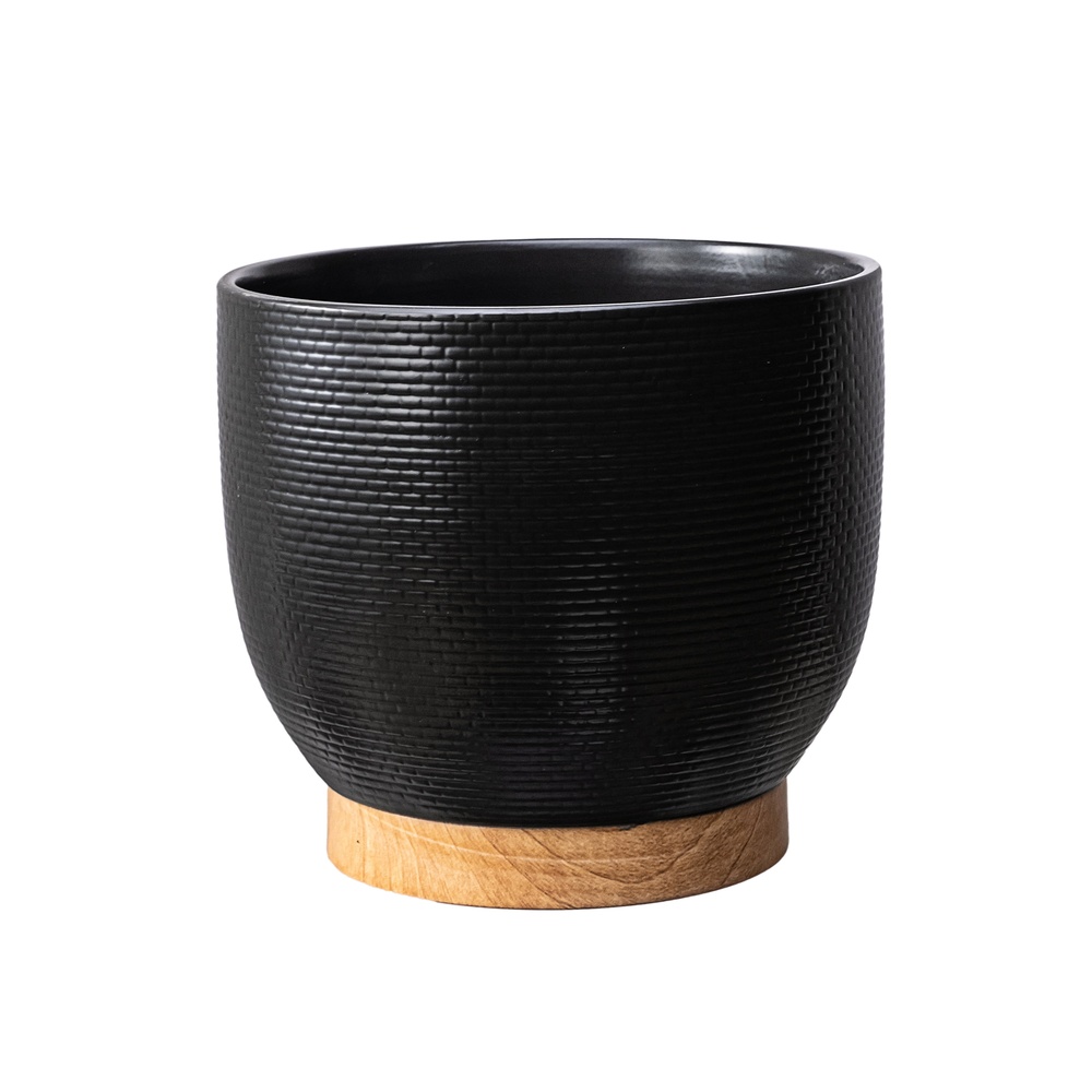 10 Inch Woven Black Ceramic Pl - مراجعة Aloe Vera Pot وسعره