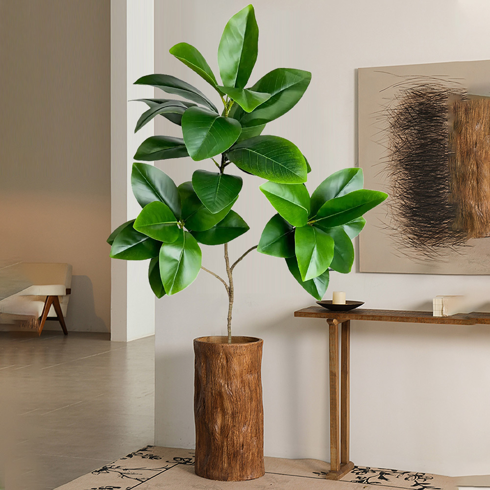 74-140cm Artificial Rubber Tre - مراجعة Ficus Lyrata Tree وسعره