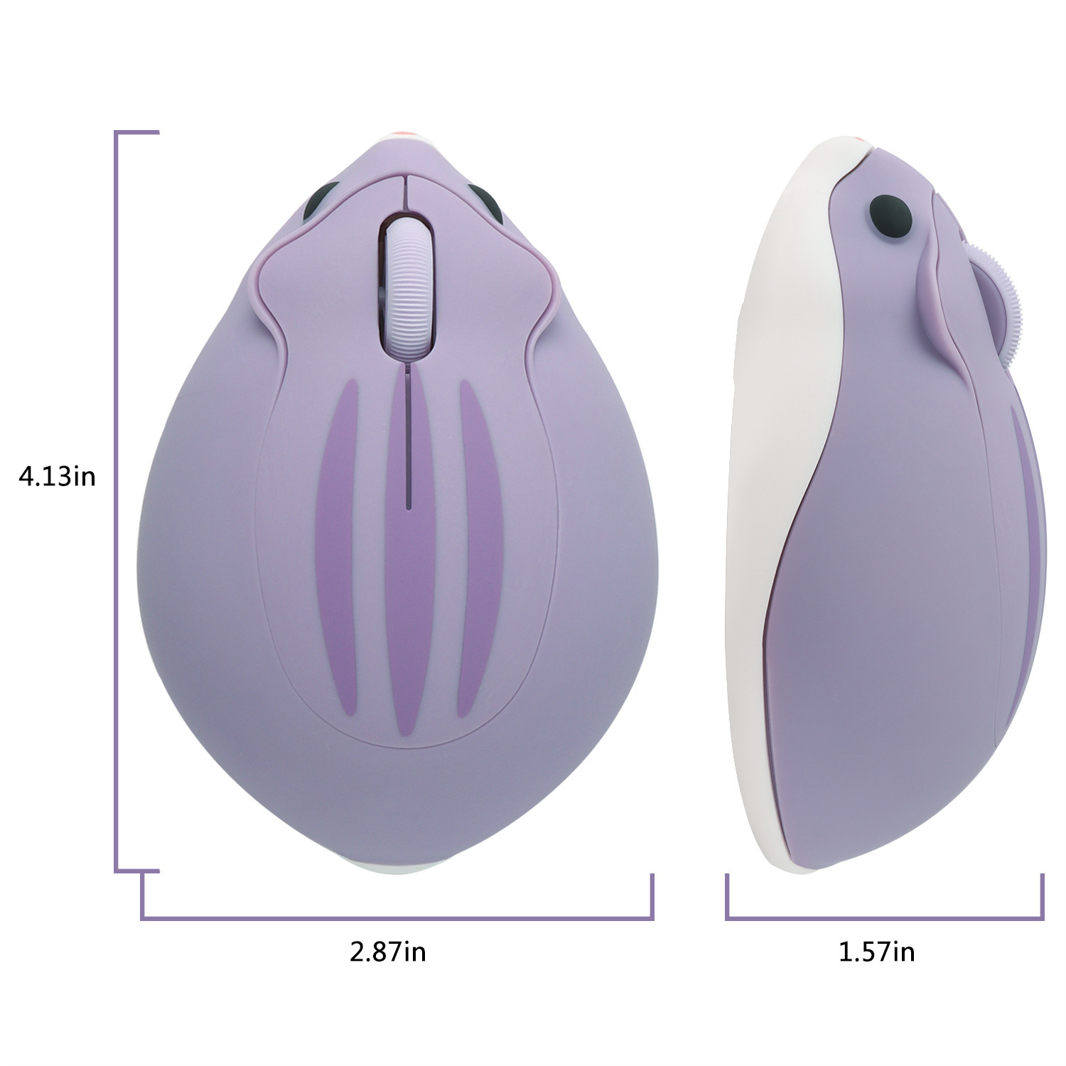 2.4G Wireless Mouse Purple Ham - مراجعة Tradescantia Purple وسعره
