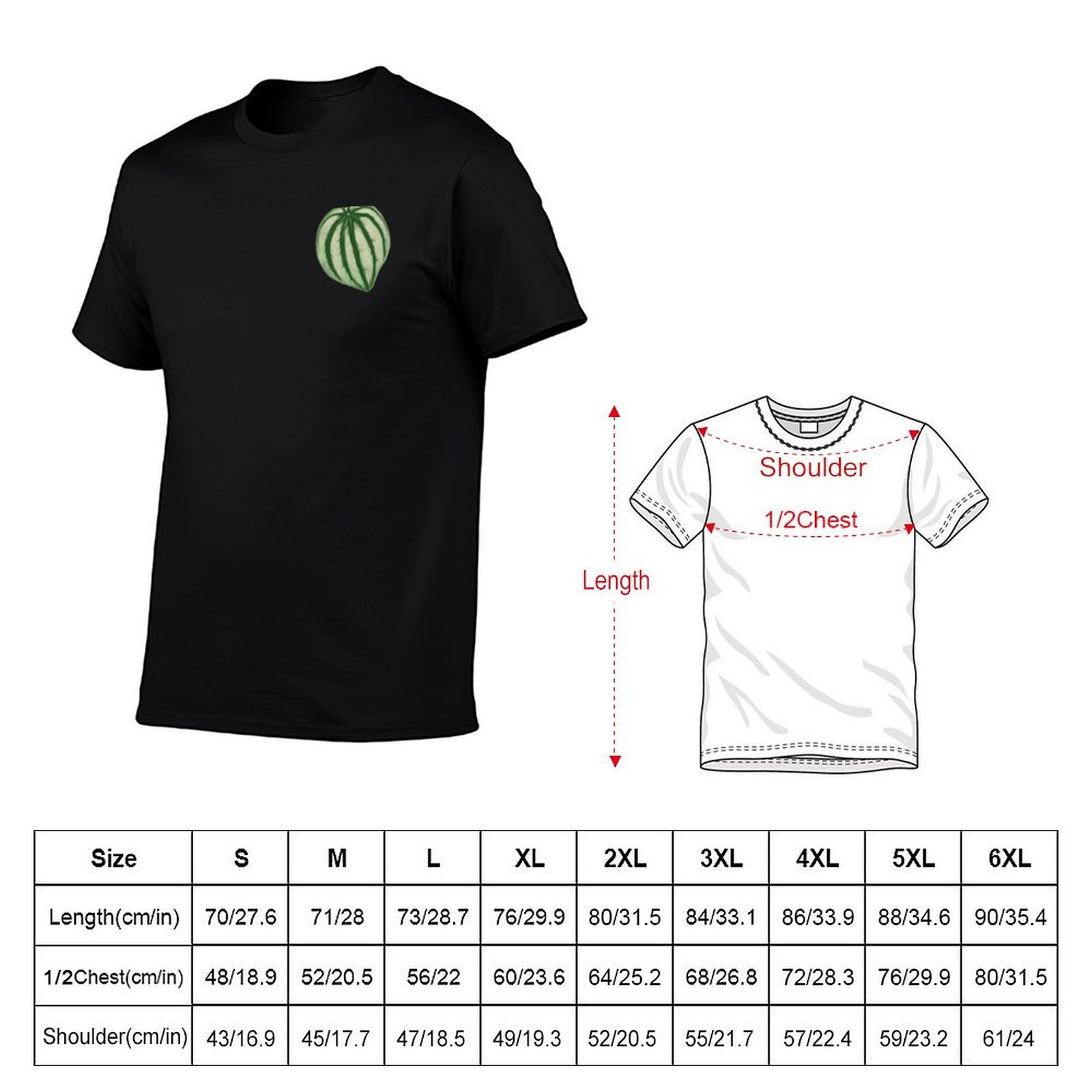 Watermelon Peperomia T-Shirt m - مراجعة Peperomia Watermelon وسعره