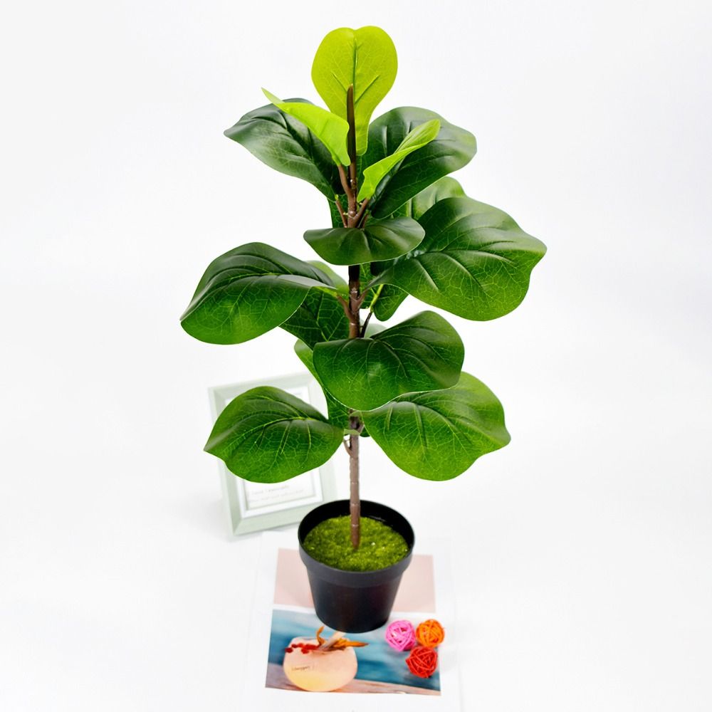 Large Artificial Fiddle Leaves - مراجعة Ficus Lyrata Tree وسعره