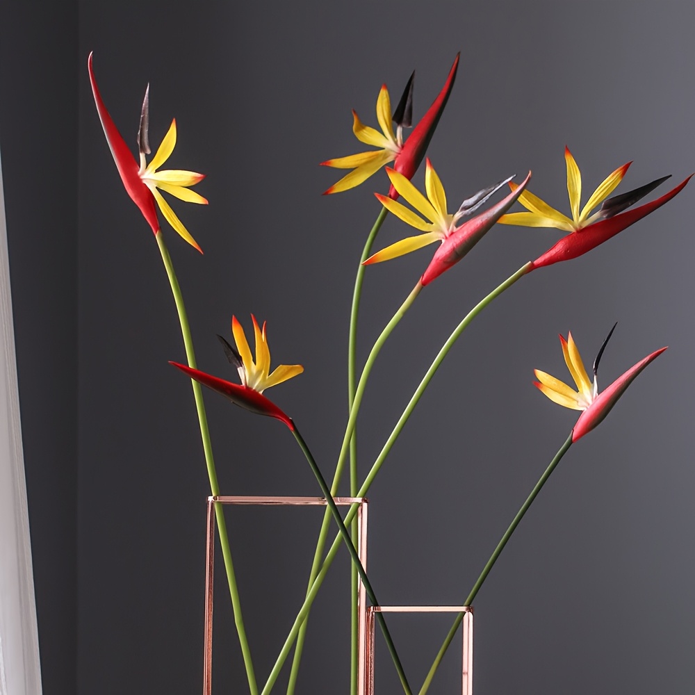 Artificial Flowers Bird of Par - مراجعة Bird Paradise Strelitzia وسعره