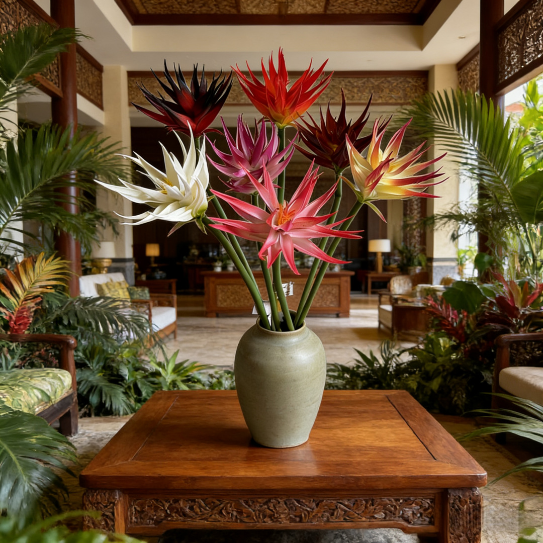 1PC Artificial Bird of Paradis - مراجعة Bird Paradise Strelitzia وسعره