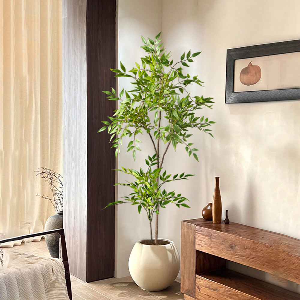 75-140cm Largen Fake Nandina T - مراجعة Dracaena Marginata وسعره