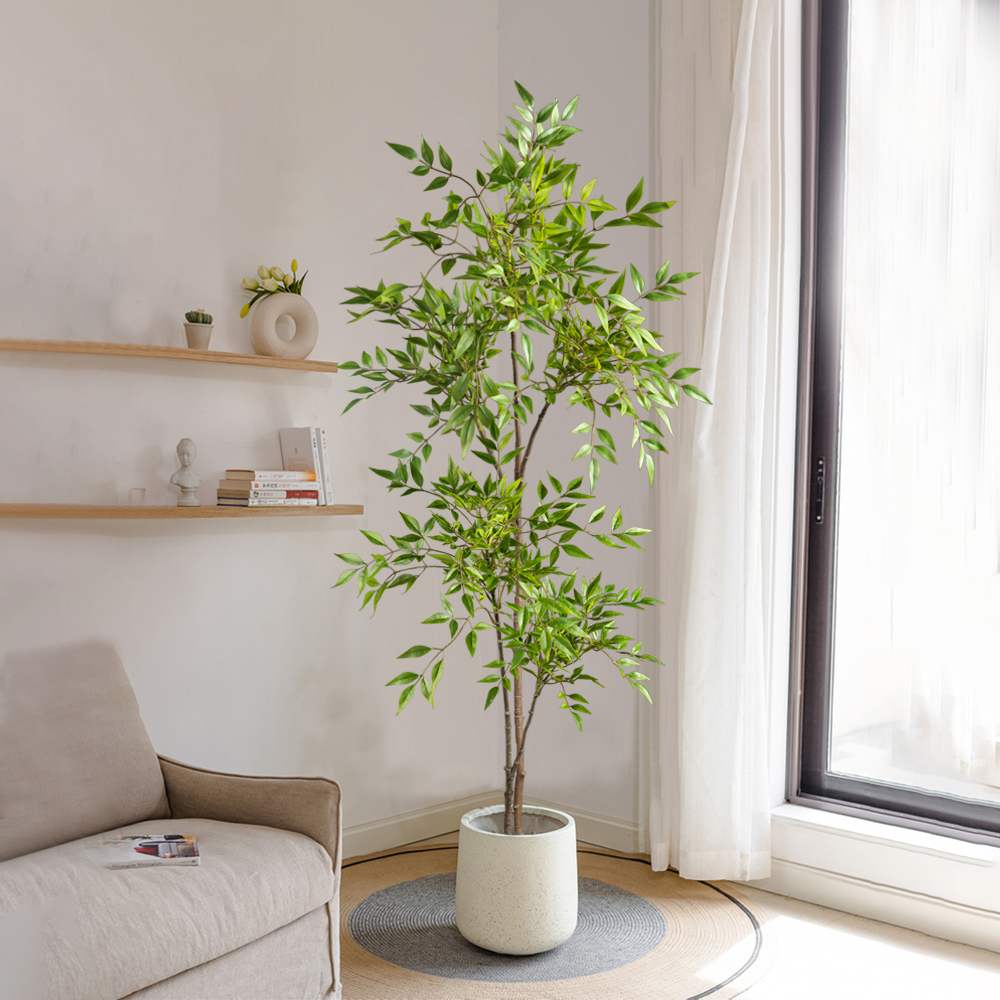 75-140cm Largen Fake Nandina T - مراجعة Dracaena Marginata وسعره