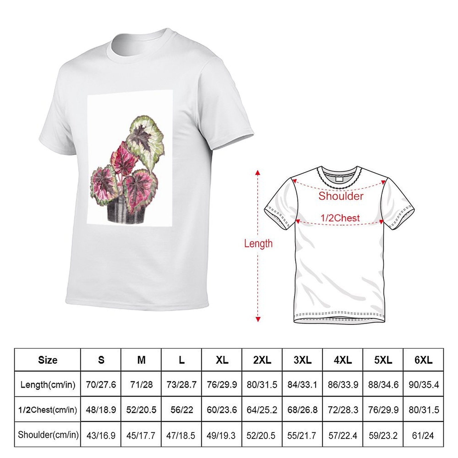 Begonia Rex T-Shirt t shirt ma - مراجعة Begonia Rex وسعره