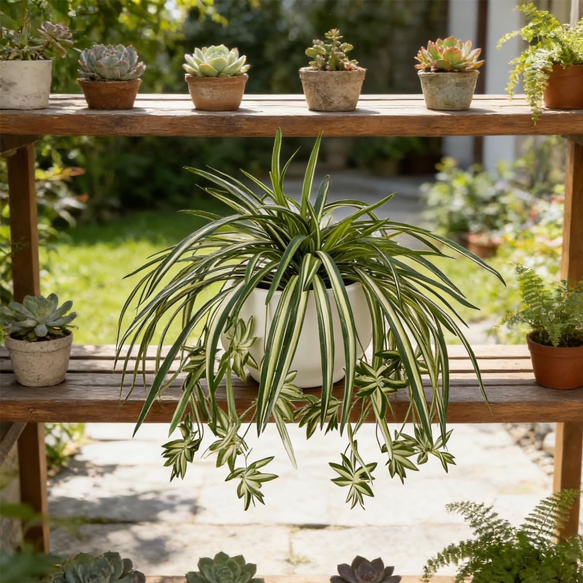 4PCS Artificial Hanging Spider - مراجعة Spider Plant Hanging وسعره