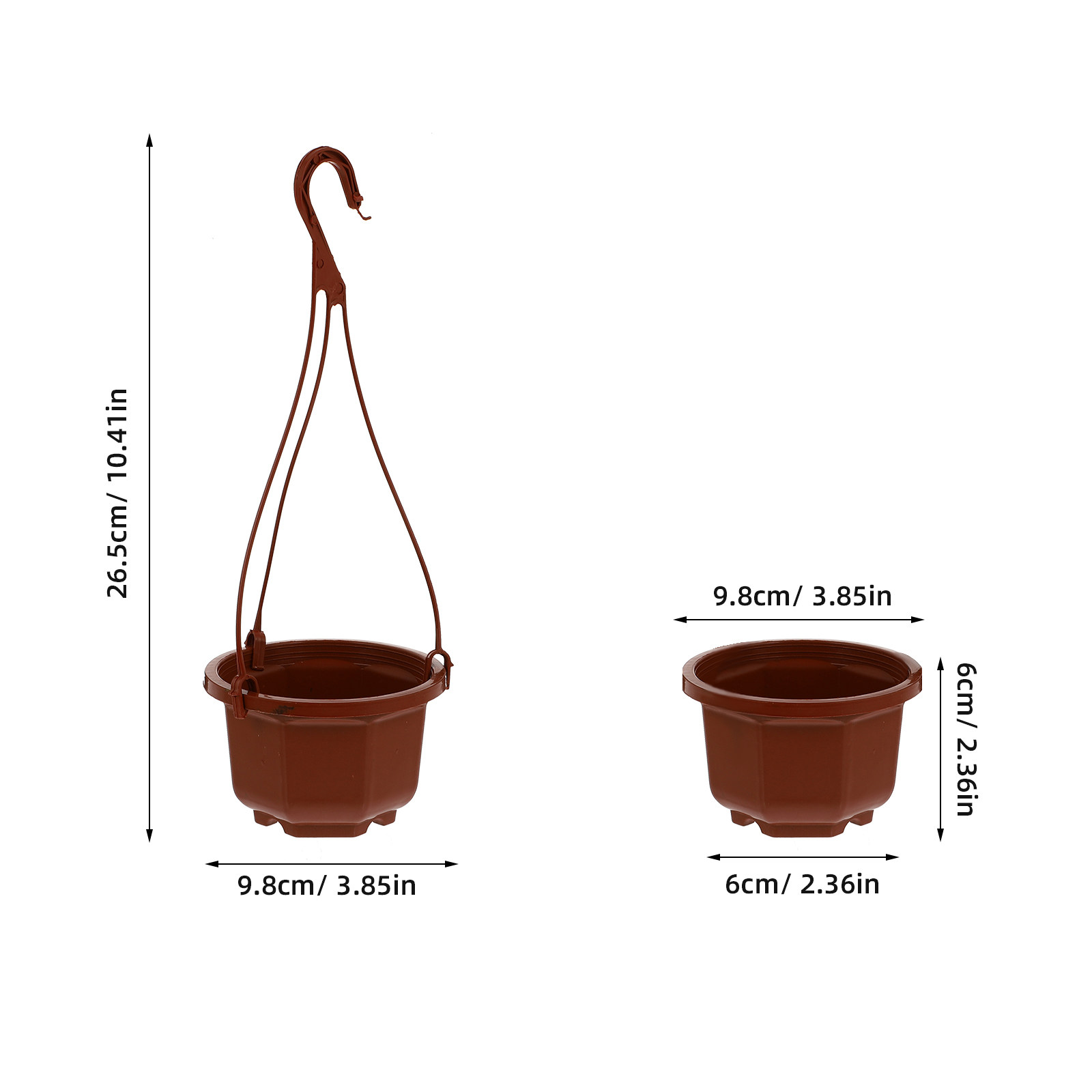6Sets Hanging Flowerpot Creati - مراجعة Spider Plant Hanging وسعره