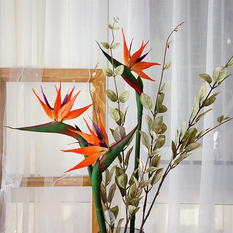 80CM artificial real touch flo - مراجعة Bird Paradise Strelitzia وسعره