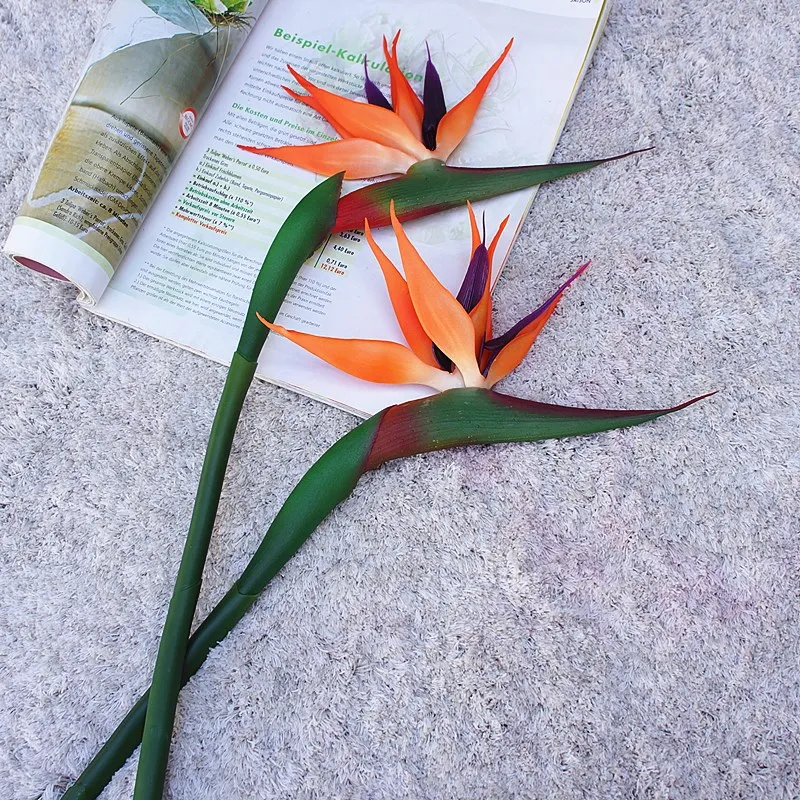 80CM artificial real touch flo - مراجعة Bird Paradise Strelitzia وسعره