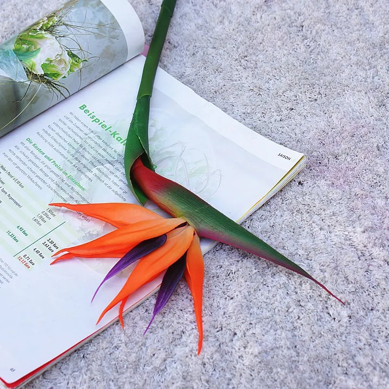 80CM artificial real touch flo - مراجعة Bird Paradise Strelitzia وسعره
