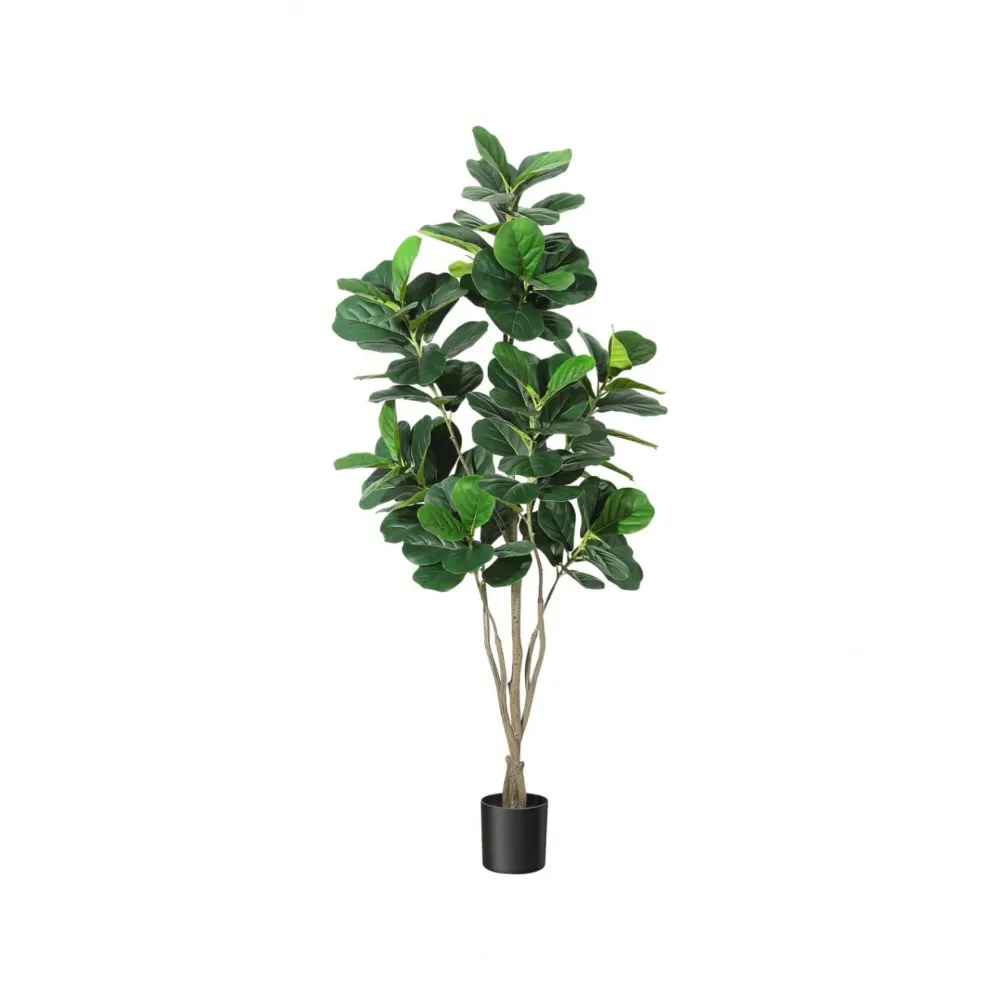 6FT Tall Artificial Fiddle Lea - مراجعة Ficus Lyrata Tree وسعره