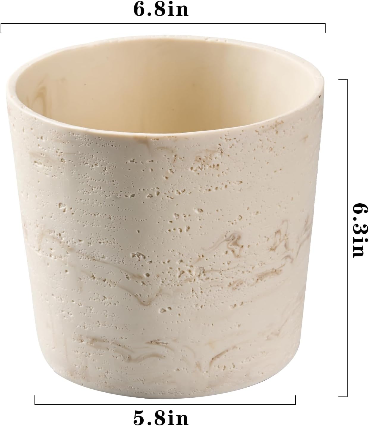 7 Inch Natural Travertine Text - مراجعة Aloe Vera Pot وسعره