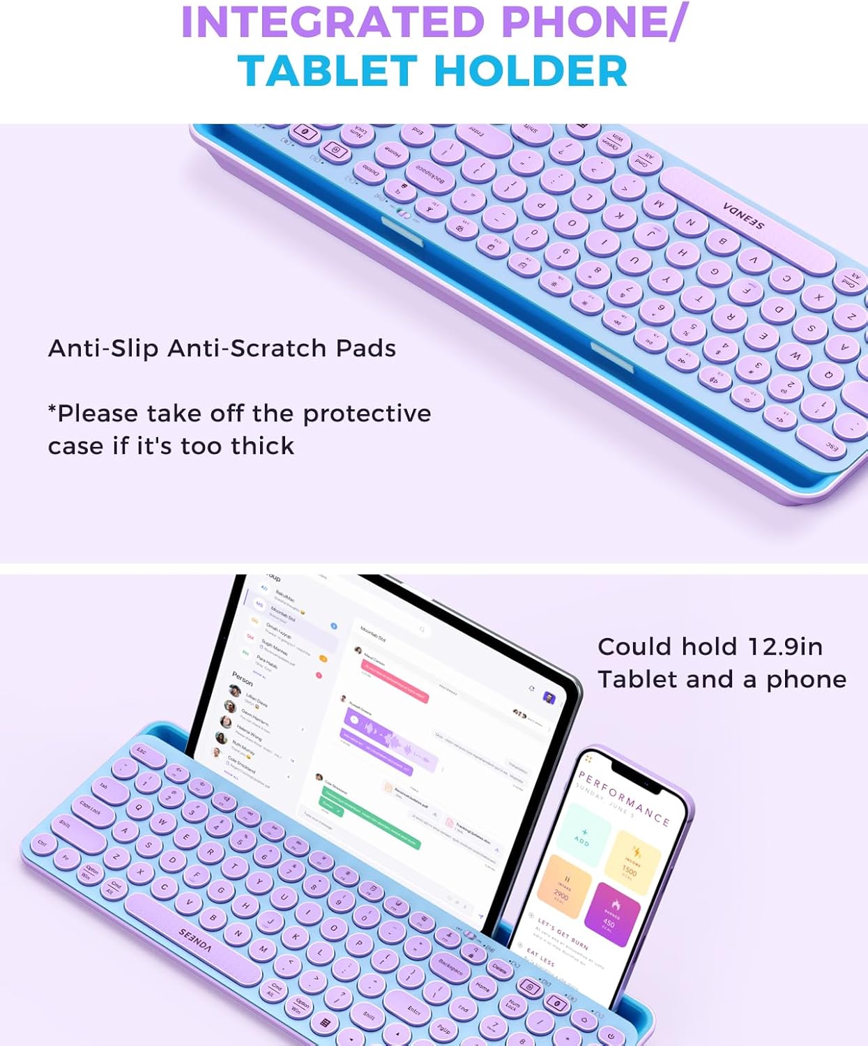 Wireless Keyboard and Mouse Co - مراجعة Tradescantia Purple وسعره