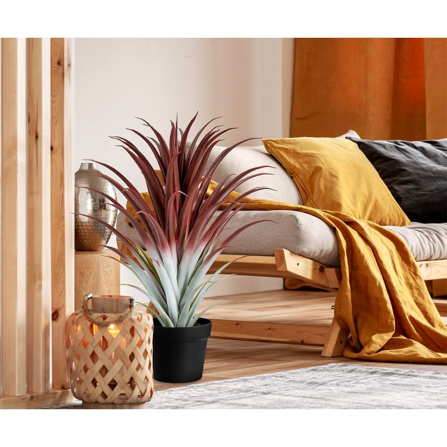 Hyper Realistic Big Red Artifi - مراجعة Aloe Vera Pot وسعره