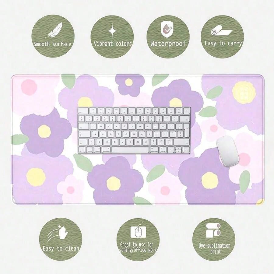 Purple Flower Mouse Pad - Larg - مراجعة Tradescantia Purple وسعره
