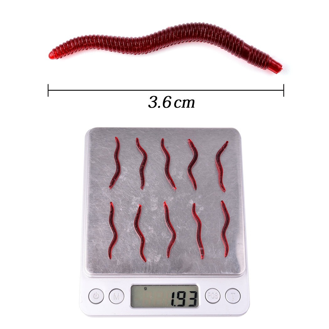 50Pcs Fishing Lures Lifelike F - مراجعة Aglaonema Red وسعره