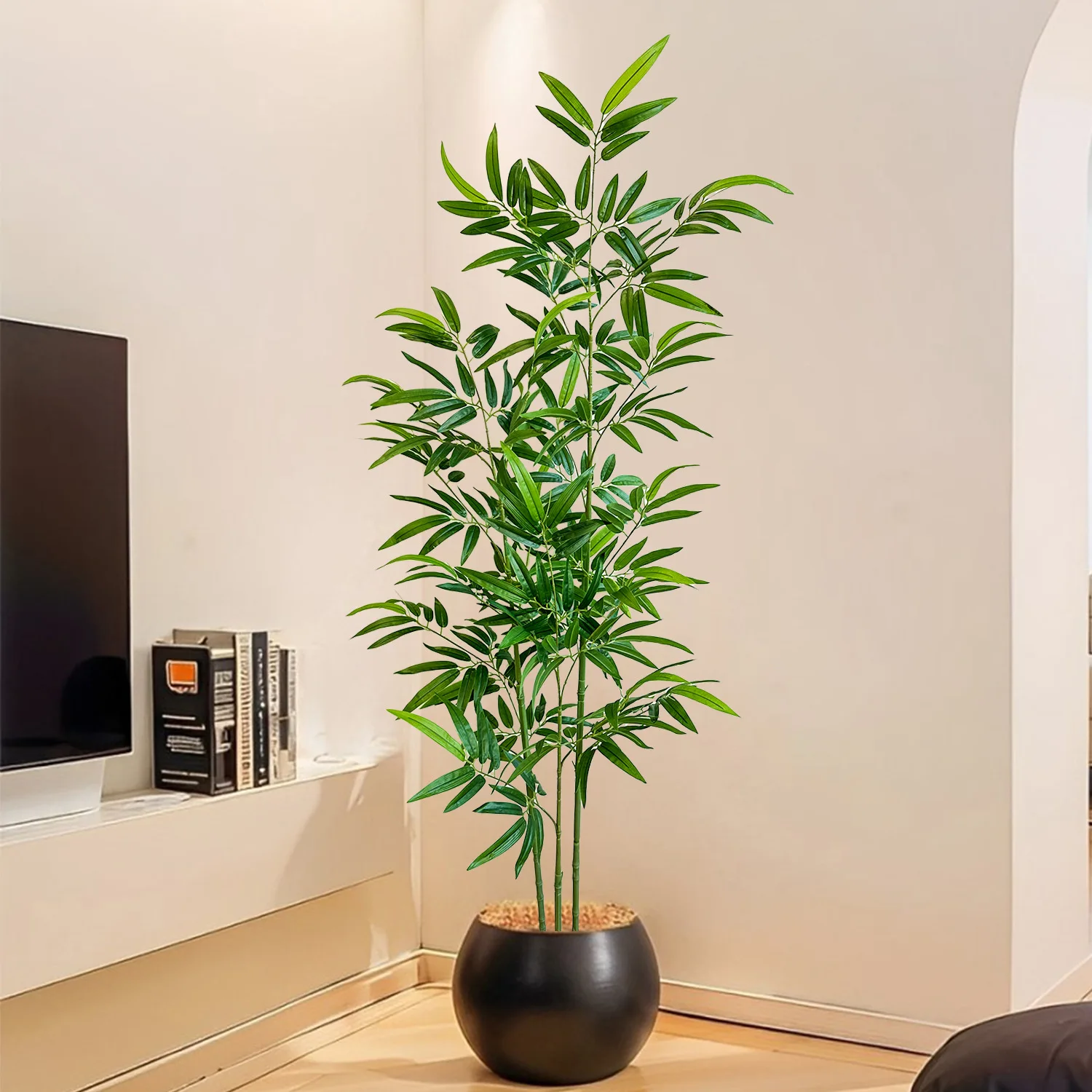 Artificial Green Bamboo Fadele - مراجعة Dracaena Marginata وسعره