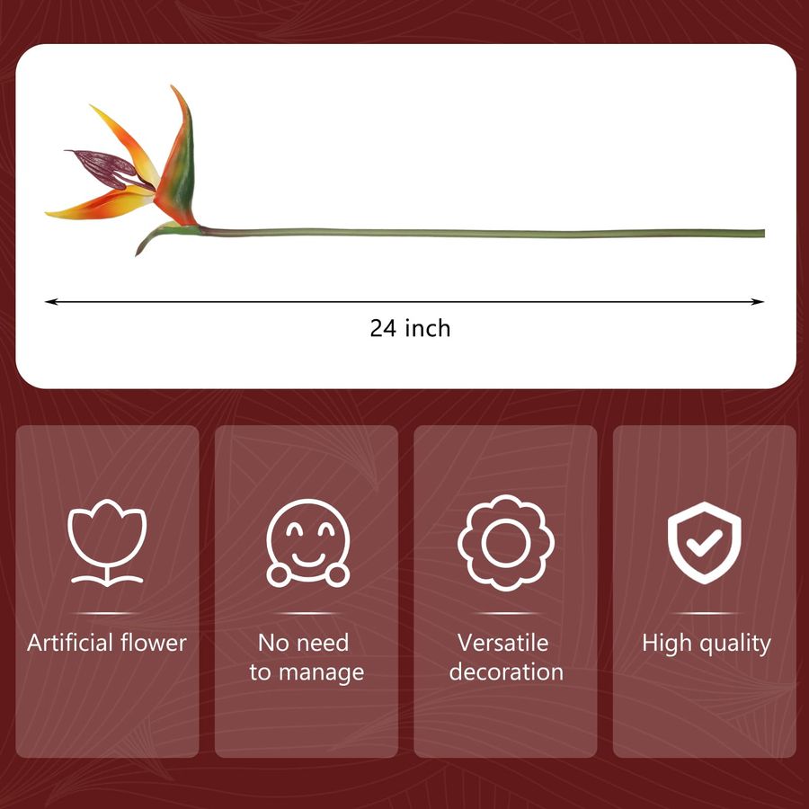 12 Pcs Bird of Paradise Artifi - مراجعة Bird Paradise Strelitzia وسعره
