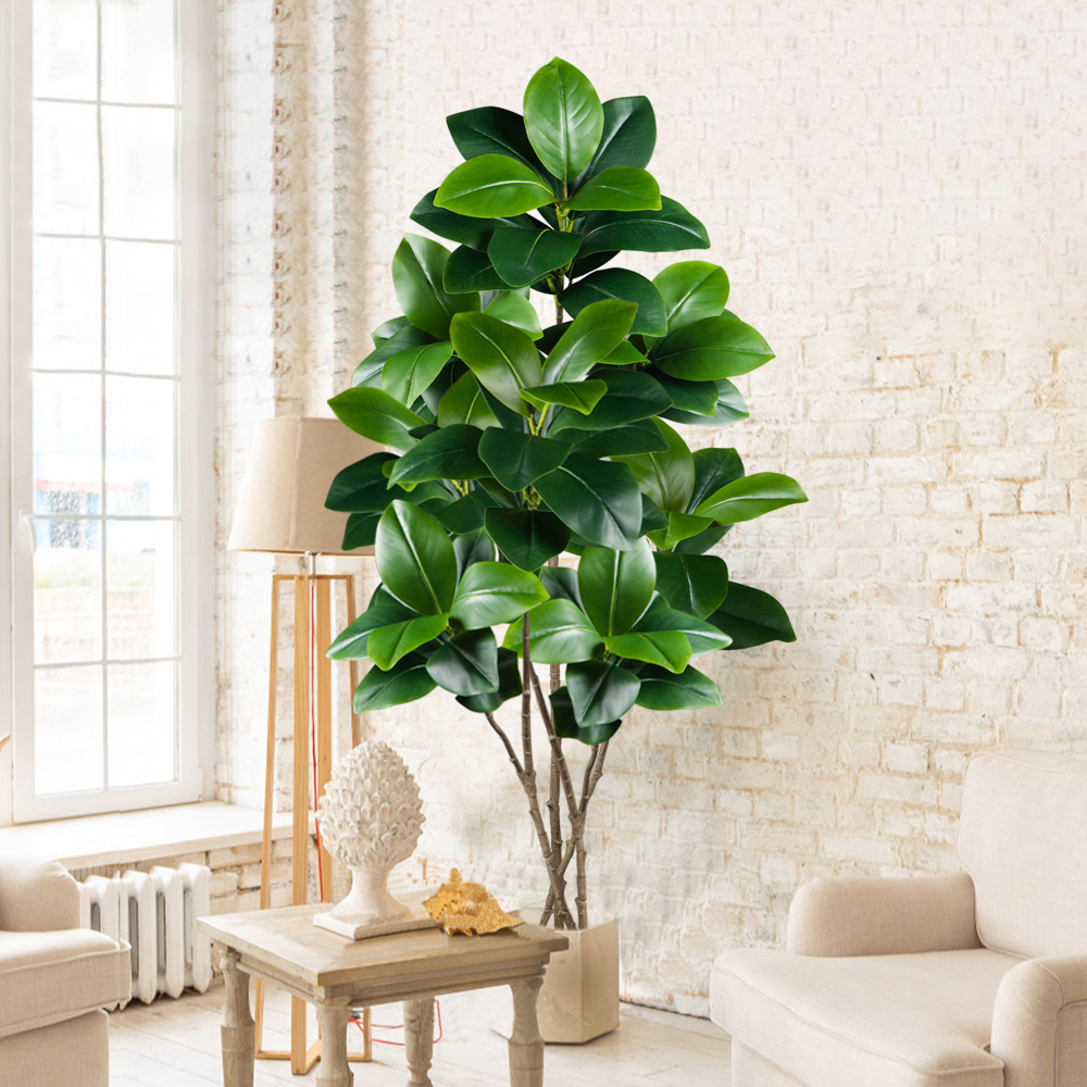 74-140cm Artificial Rubber Tre - مراجعة Ficus Lyrata Tree وسعره