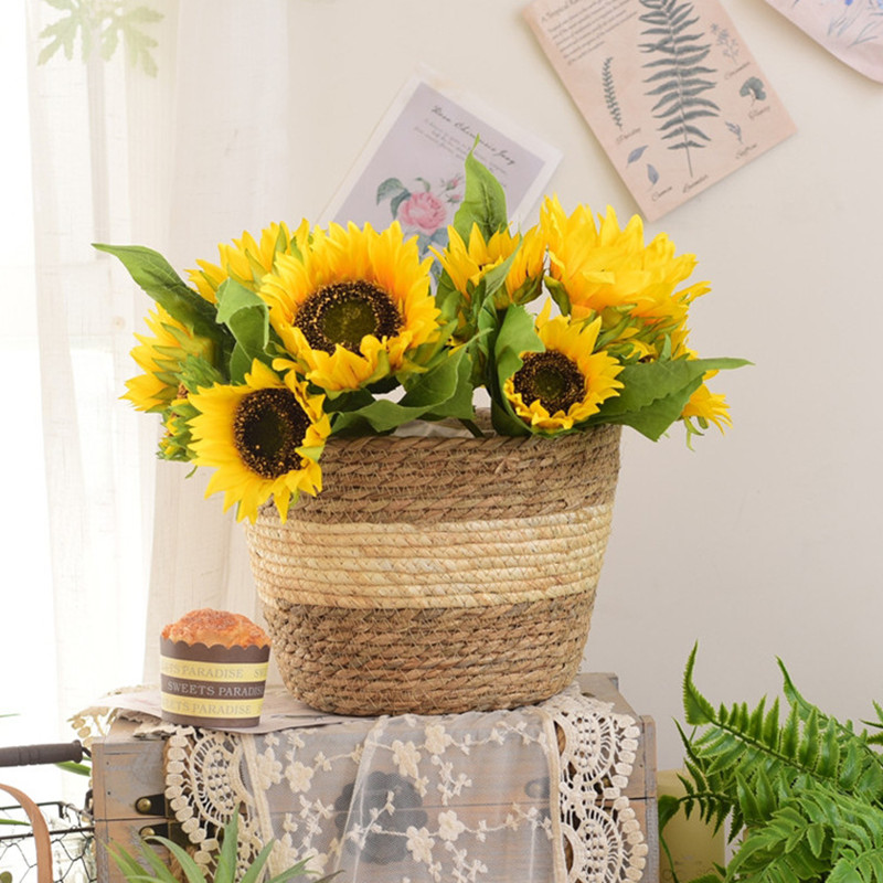 Straw Weaving Flower Plant Pot - مراجعة Aloe Vera Pot وسعره