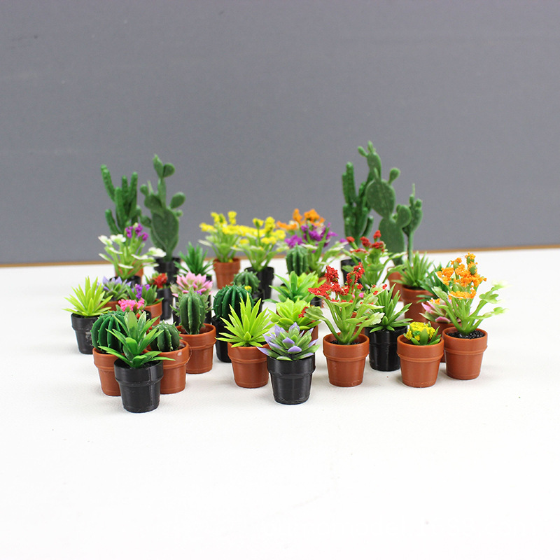 Mini Simulated Plants Cactus S - مراجعة Echeveria Succulent وسعره