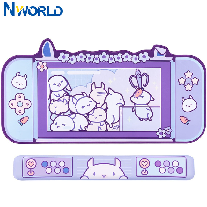 Large Kawaii Gaming Mouse Pad  - مراجعة Tradescantia Purple وسعره