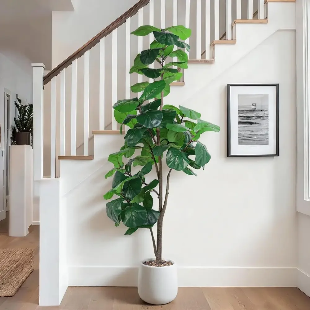 Artificial Large Ficus Lyrata  - مراجعة Ficus Lyrata Tree وسعره