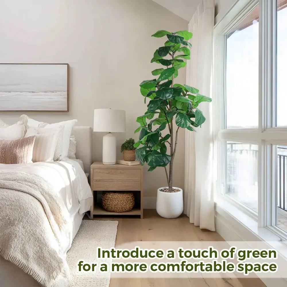 Artificial Large Ficus Lyrata  - مراجعة Ficus Lyrata Tree وسعره