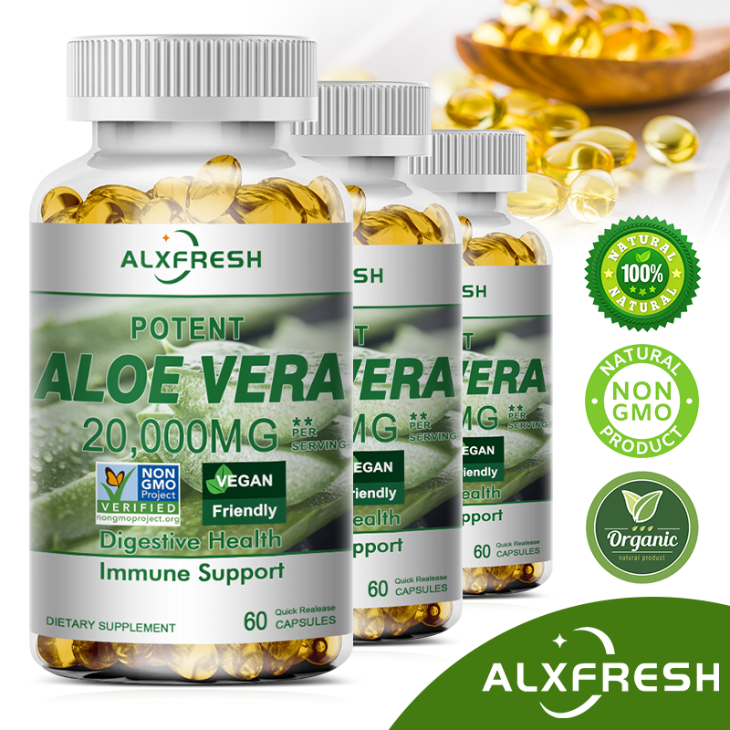 Aloe Vera Capsules Improve Dig - مراجعة Aloe Vera Pot وسعره