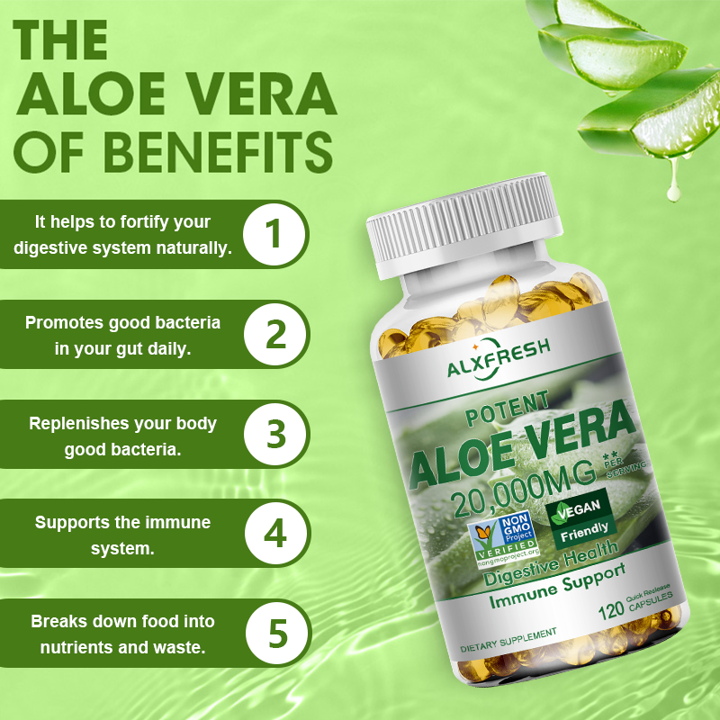 Aloe Vera Capsules Improve Dig - مراجعة Aloe Vera Pot وسعره